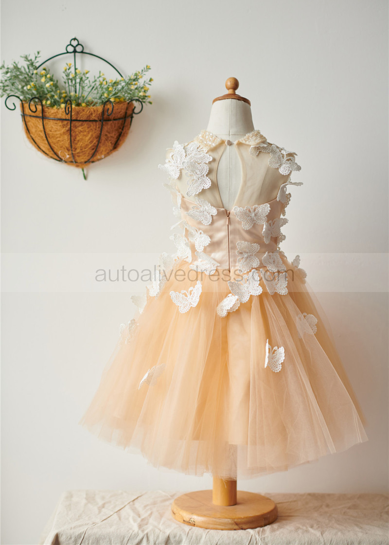 peter pan collar flower girl dress
