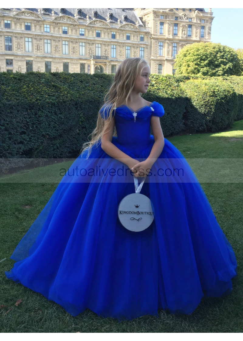 royal blue princess dress