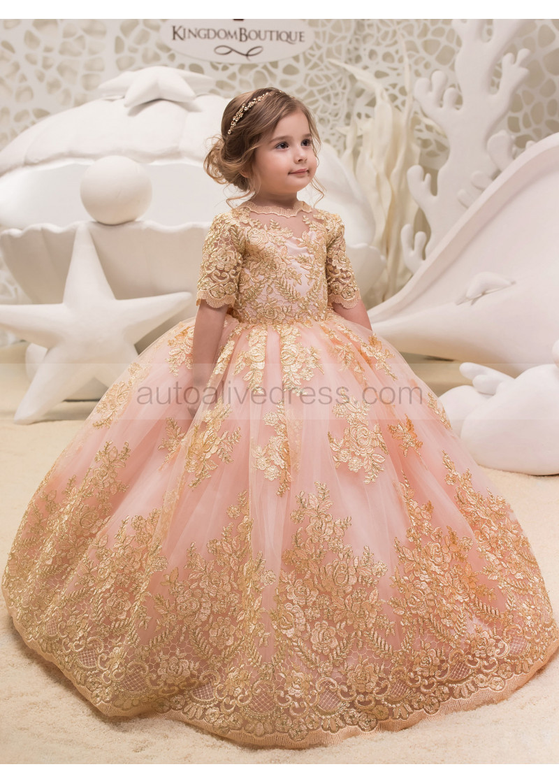 long sleeve flower girl