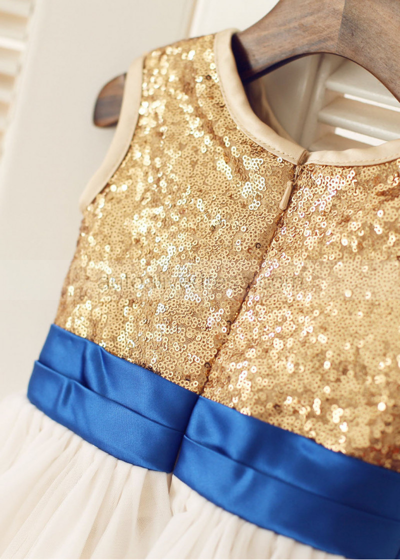 royal blue and yellow flower girl dresses