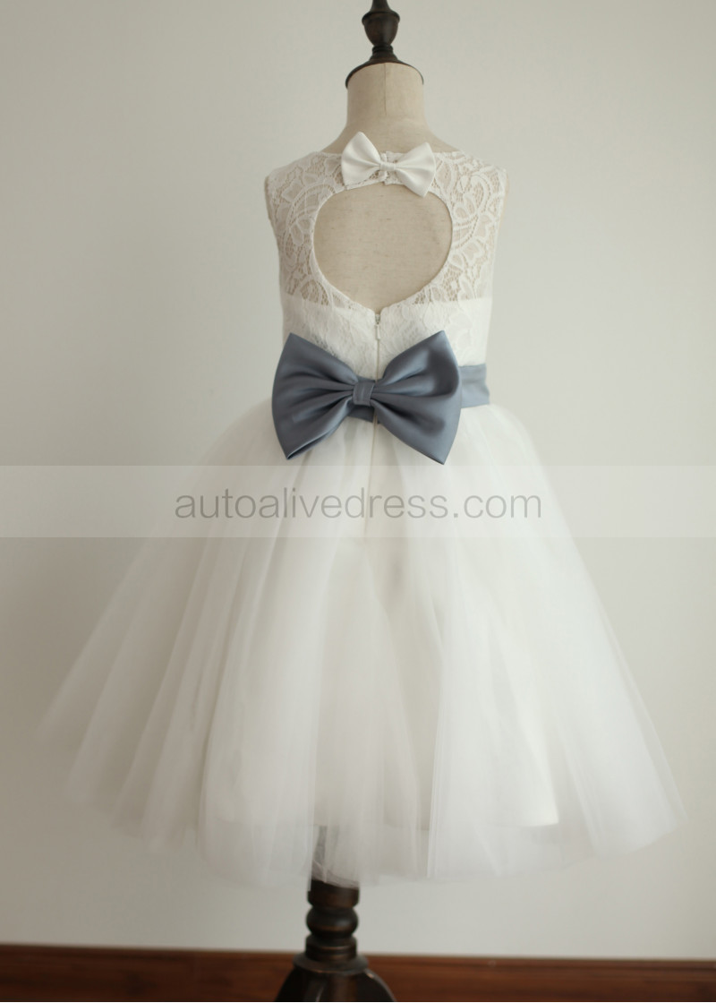 flower girl dresses with heart back