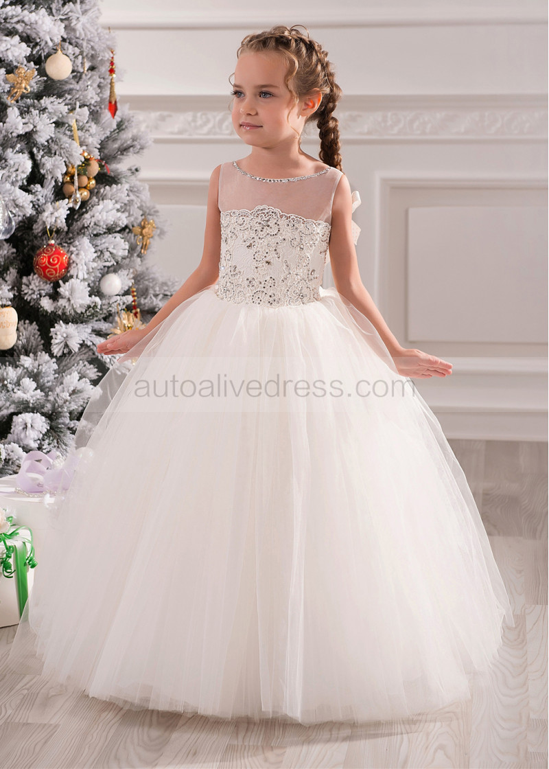 beaded flower girl dresses