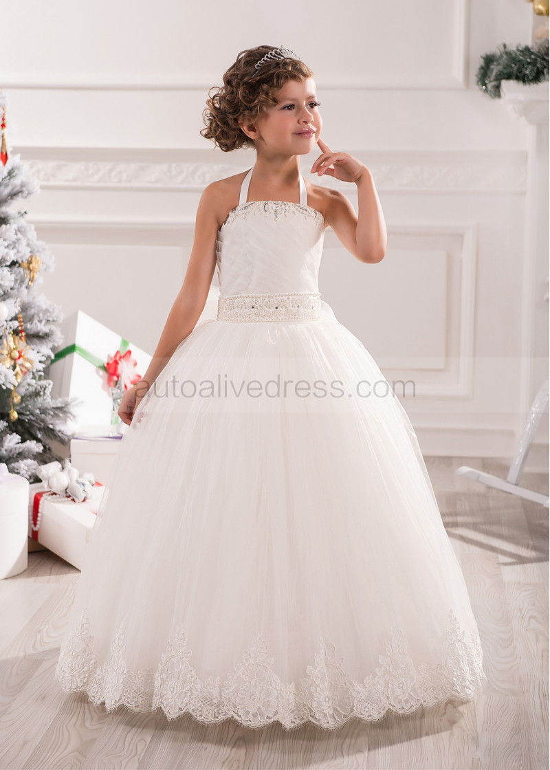 halter flower girl dresses