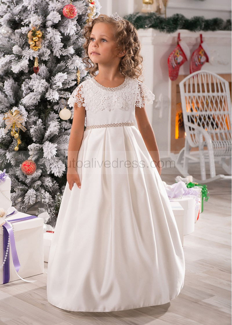 floor length flower girl dress
