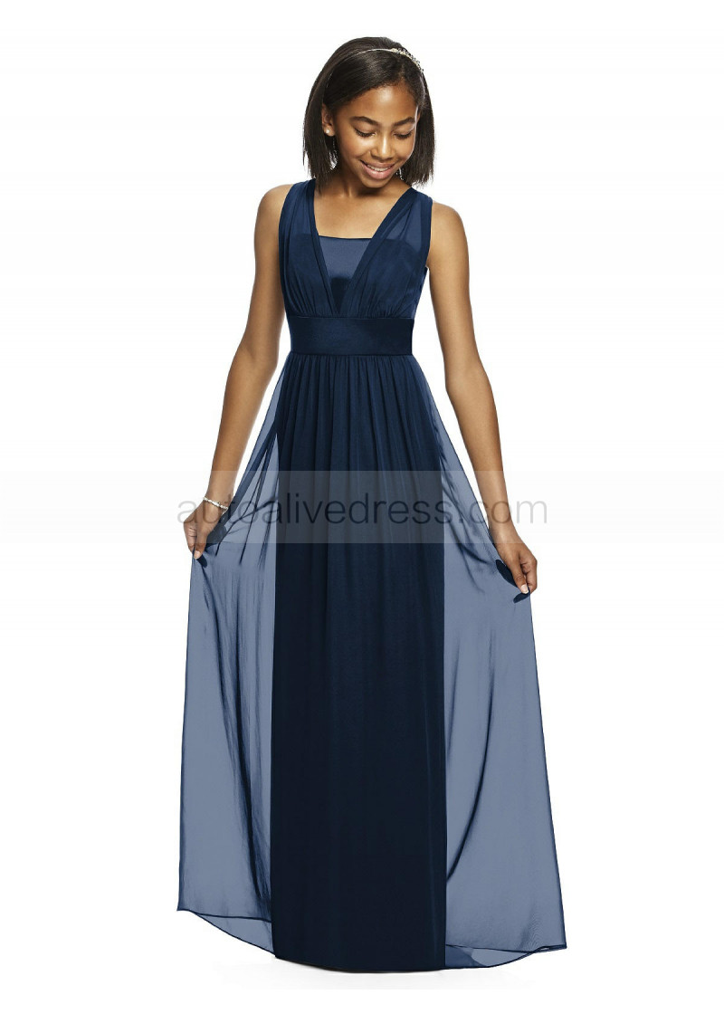 jr bridesmaid dresses navy blue