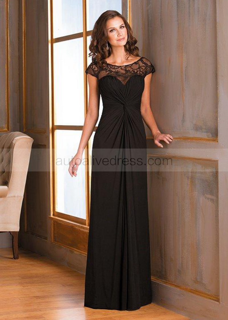 black chiffon prom dress