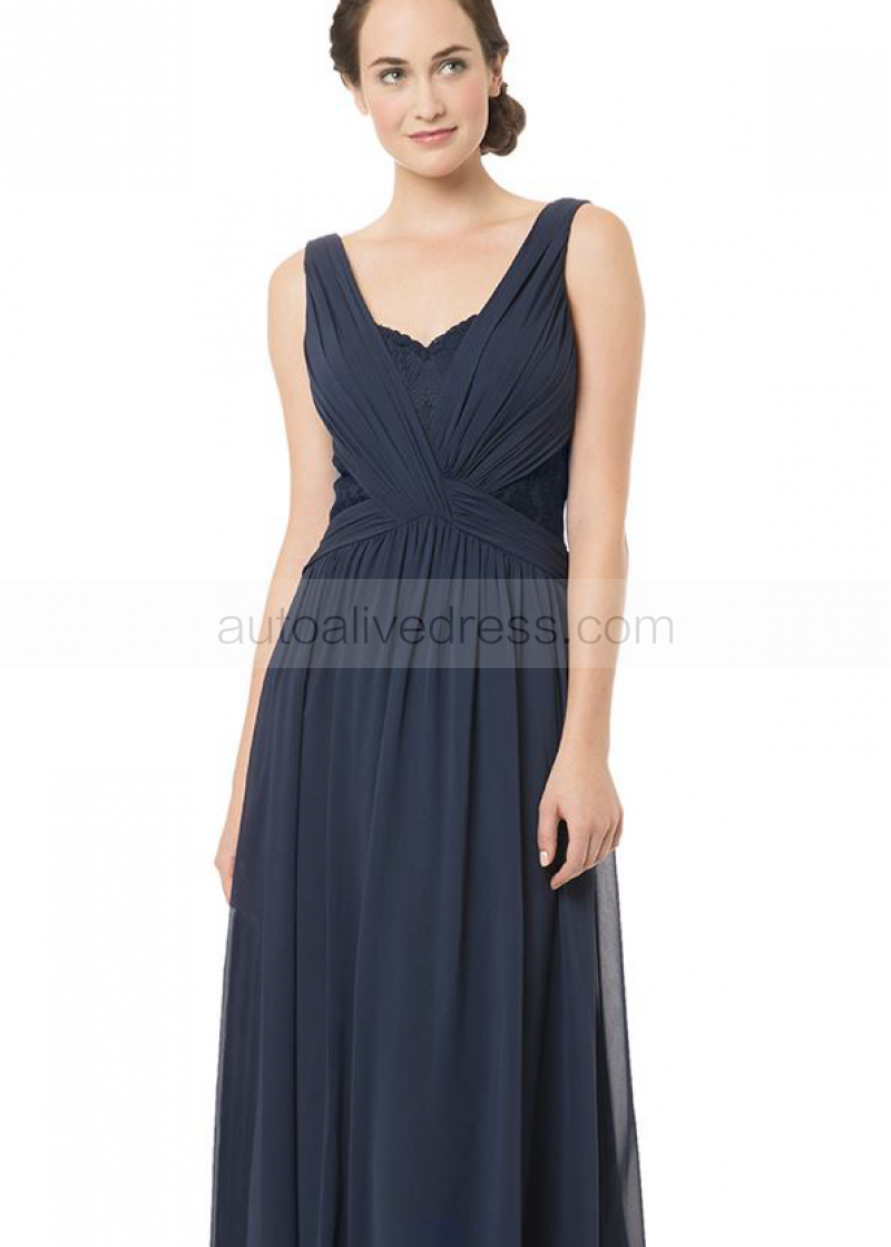 navy blue sweetheart neckline dress
