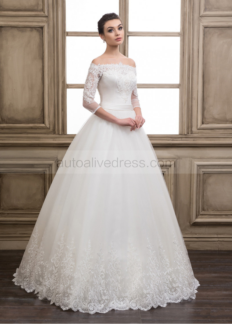 elbow sleeve wedding dress