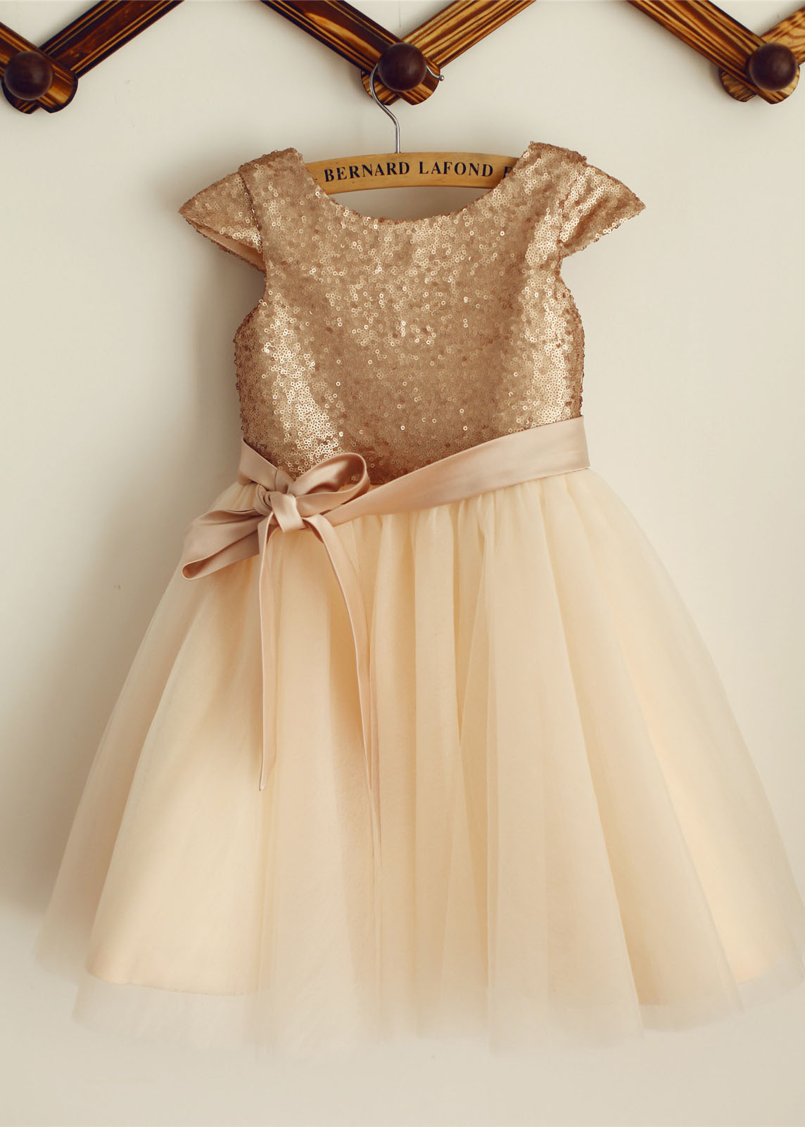 flower girl champagne dress