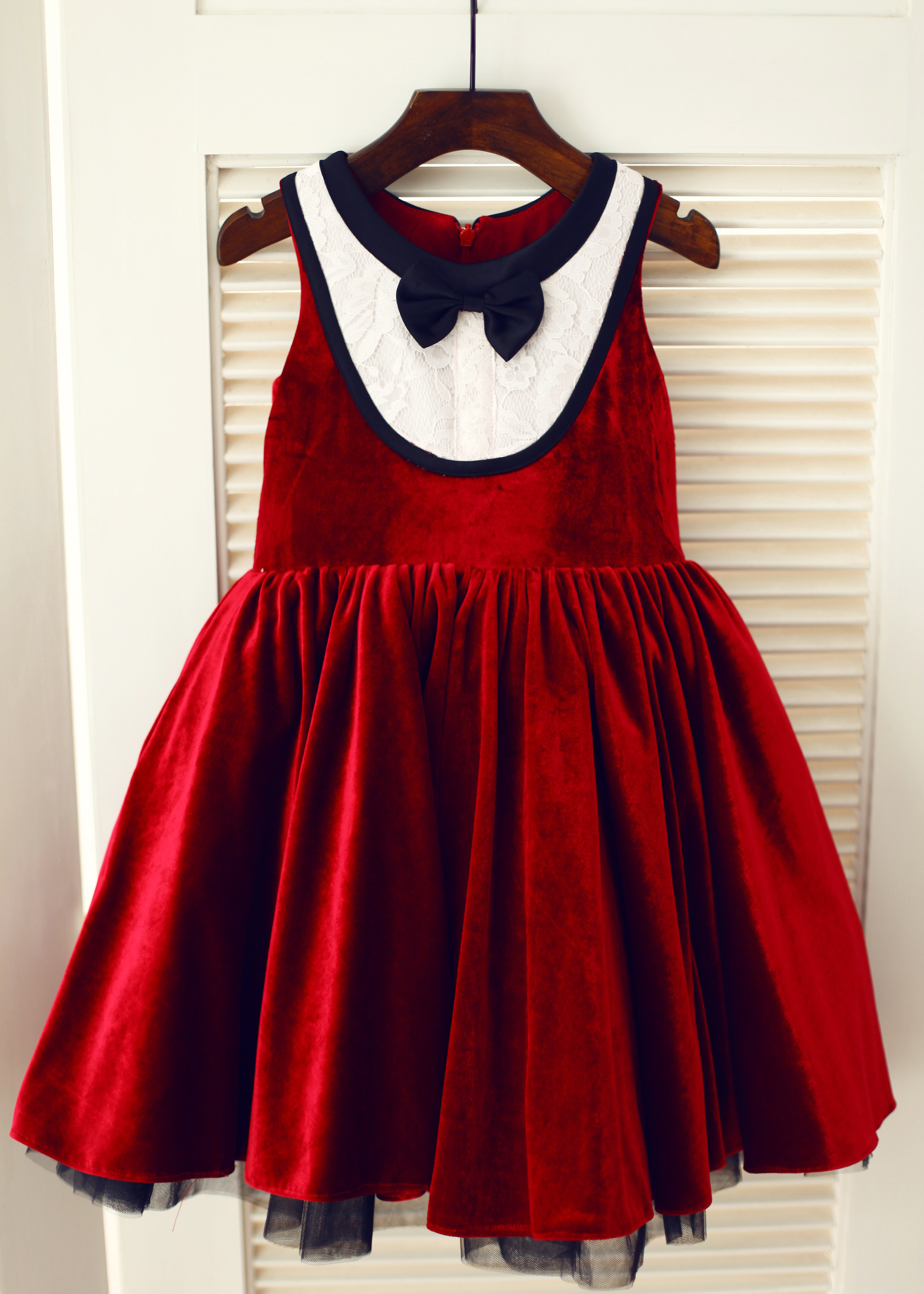 velvet flower girl dresses