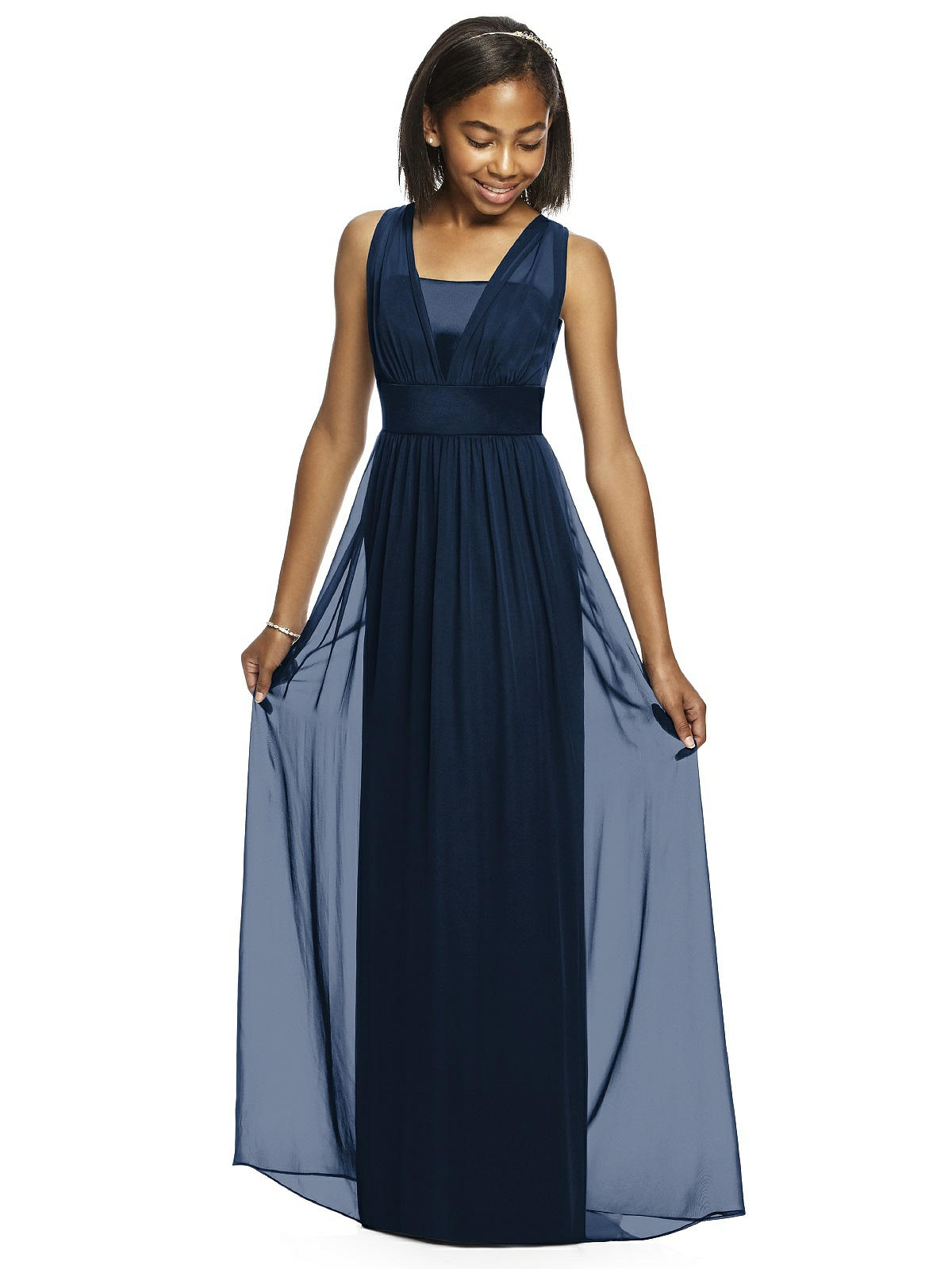 navy blue junior bridesmaid dresses