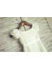 Ivory Chiffon Puff Sleeves Knee Length Flower Girl Dress Ivory Chiffon Puff Sleeves Knee Length Flower Girl Dress