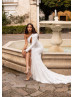 One Shoulder White Sequin Slit Timeless Evening Dress