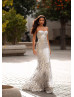 Strapless Sweetheart Neck Silver Sequin Evening Dress