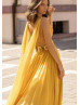 Deep V Neck Beaded Ruched Chiffon Slit Evening Dress Deep V Neck Beaded Ruched Chiffon Slit Evening Dress