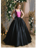 Square Neck Lace Satin Spectacular Evening Dress With Pockets Square Neck Lace Satin Spectacular Evening Dress With Pockets