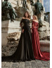 Beaded Lace Satin Formal Evening Dress Beaded Lace Satin Formal Evening Dress