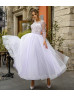 Beaded Lace Tulle Fairytale Evening Dress