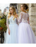Beaded Lace Tulle Fairytale Evening Dress