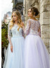 Beaded Lace Tulle Fairytale Evening Dress Beaded Lace Tulle Fairytale Evening Dress