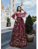 Off Shoulder Flower Bloom Fairytale Evening Dress