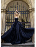 Strapless Sweetheart Neck Satin Beautiful Evening Dress With Pockets