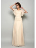 Pearl Beaded Champagne Chiffon Mother Of The Bride Dress Pearl Beaded Champagne Chiffon Mother Of The Bride Dress