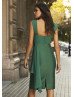 Dark Green Chiffon Satin Mother Of The Bride Dresses
