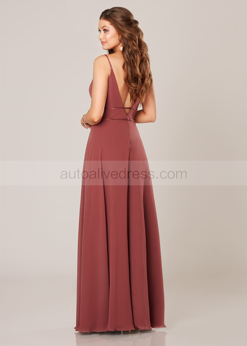bridesmaid dresses ruffle A-line Straps Ruffle Neck Ruched Long Bridesmaid Dress BD151 US8 / Custom Color