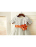Short Sleeves Silver Sequin Gray Tulle Knee Length Flower Girl Dress Short Sleeves Silver Sequin Gray Tulle Knee Length Flower Girl Dress