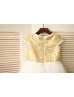 Cap Sleeves Gold Sequin Ivory Tulle Knee Length Flower Girl Dress Cap Sleeves Gold Sequin Ivory Tulle Knee Length Flower Girl Dress