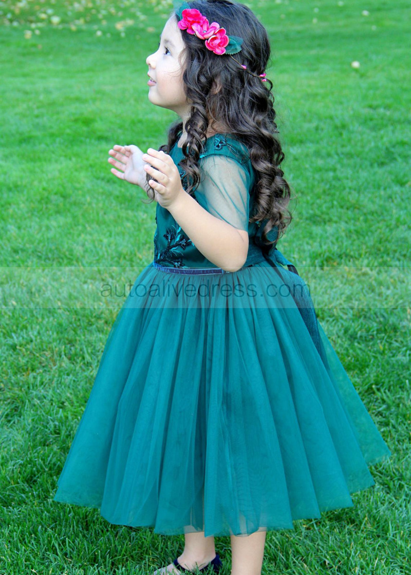 chinese dress ladies Mermaid Backless Dark Teal Lace Long Prom Dresses cg20621 main image 0