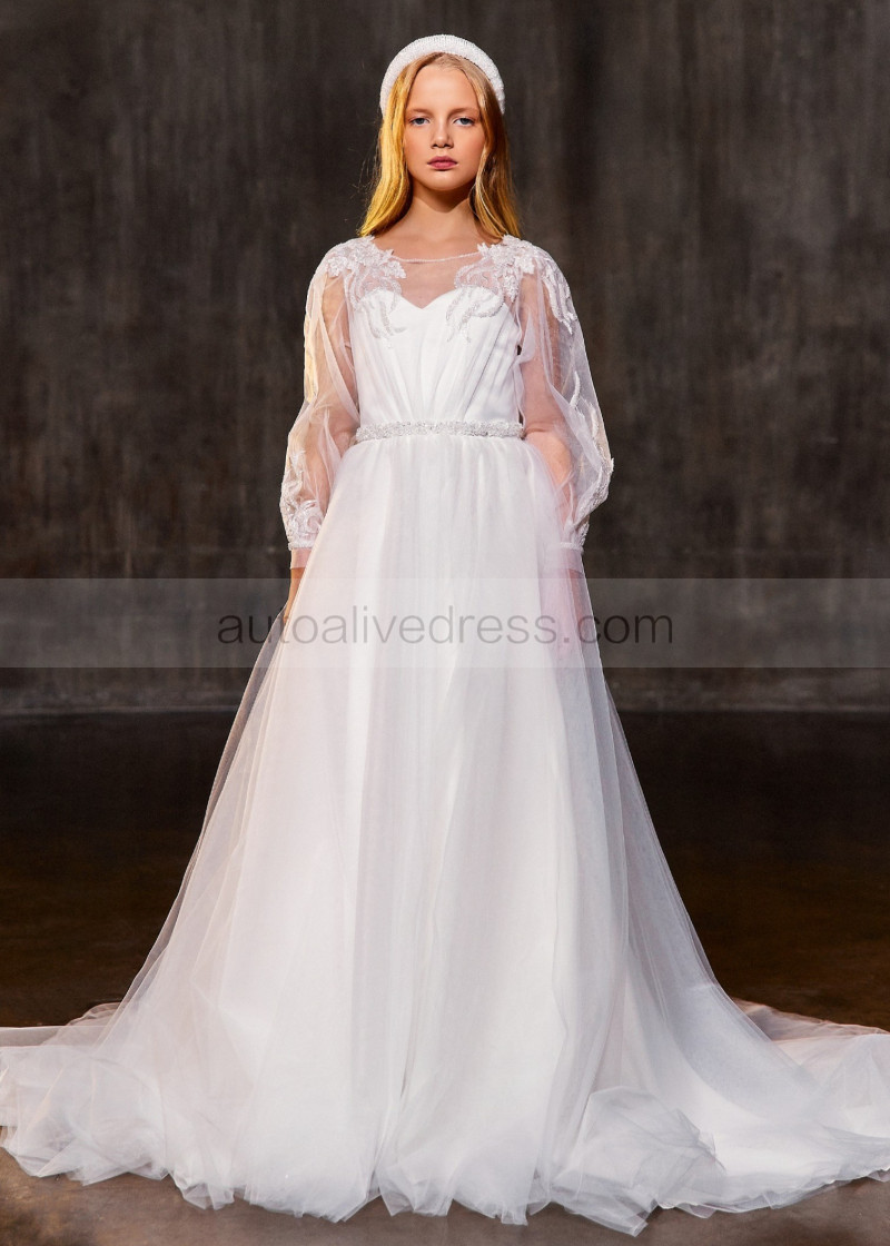 fancy organza dresses Terani Couture 251M4044 Liquid Organza Off-shoulder Dress
