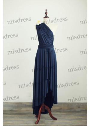 Navy Blue Jersey Multiway Bridesmaid Dress