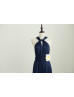 Navy Blue Jersey Infinity Bridesmaid Dress