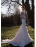 Sexy Backless Mermaid Lace Wedding Dress