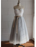 Sweetheart Lace Tulle Bridesmaid Dress