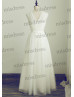 Vintage Inspired Modest Lace Tulle Wedding Dress