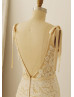 Sexy Backless Mermaid Lace Wedding Dress
