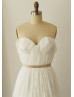Strapless Sweetheart Full Lace Wedding Dress