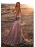 Rose Gold Sequin Slit Long Prom Dress Rose Gold Sequin Slit Long Prom Dress
