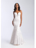 Strapless Lace Open Back Long Prom Dress