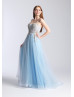 Sweetheart Neck Beaded Lace Tulle Prom Dress