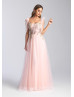 Sweetheart Neck Beaded Lace Tulle Prom Dress