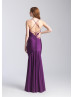 Beaded Lace Jersey Corset Back Long Prom Dress