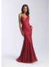 Spaghetti Straps Sequin Low Back Sparkly Prom Dress