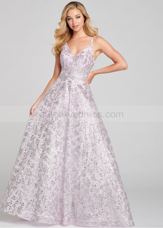 Sequin Open Back Sparkle Prom Dress