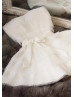 Strapless Ivory Pleated Tulle Short Prom Dress Ball Dress Strapless Ivory Pleated Tulle Short Prom Dress Ball Dress