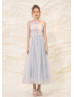 Spaghetti Straps Light Blue Tulle Dreamy Prom Dress Spaghetti Straps Light Blue Tulle Dreamy Prom Dress