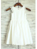 Ivory Cotton Lace Flower Girl Dress 